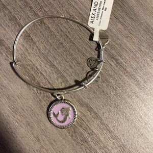 Alex and Ani Silver and Pink Mermaid Bracelet